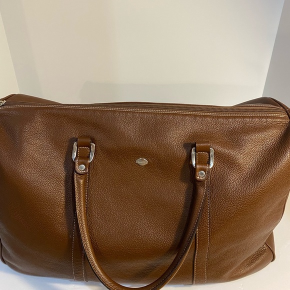 Brown Leather Duffel Bag - Made Italy 🇮🇹 Offers Welcomed - Picture 9 of 16